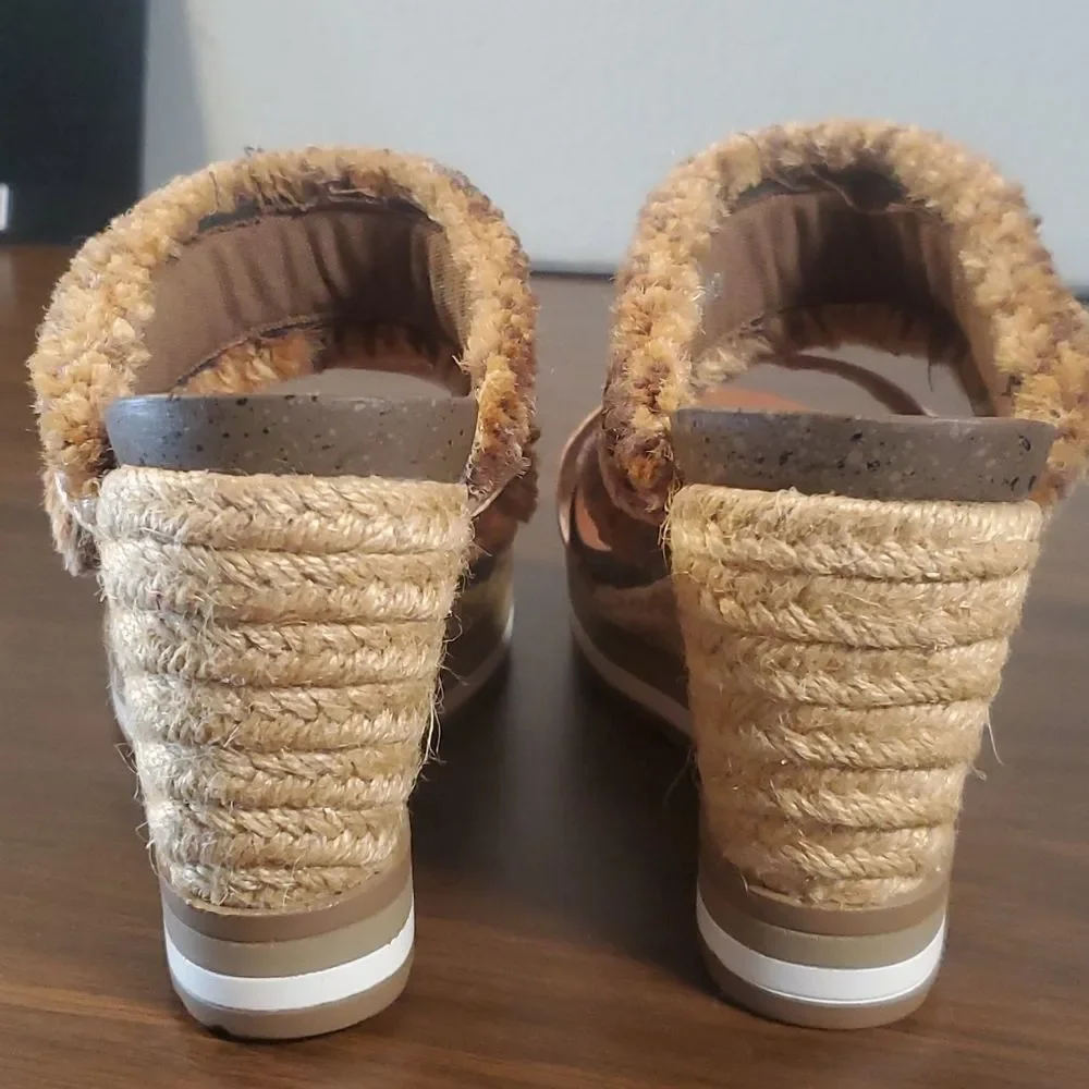 Patrizia‎ by Spring Step Kowaru Tassel Espadrille Wedge Sandals Shoes 37